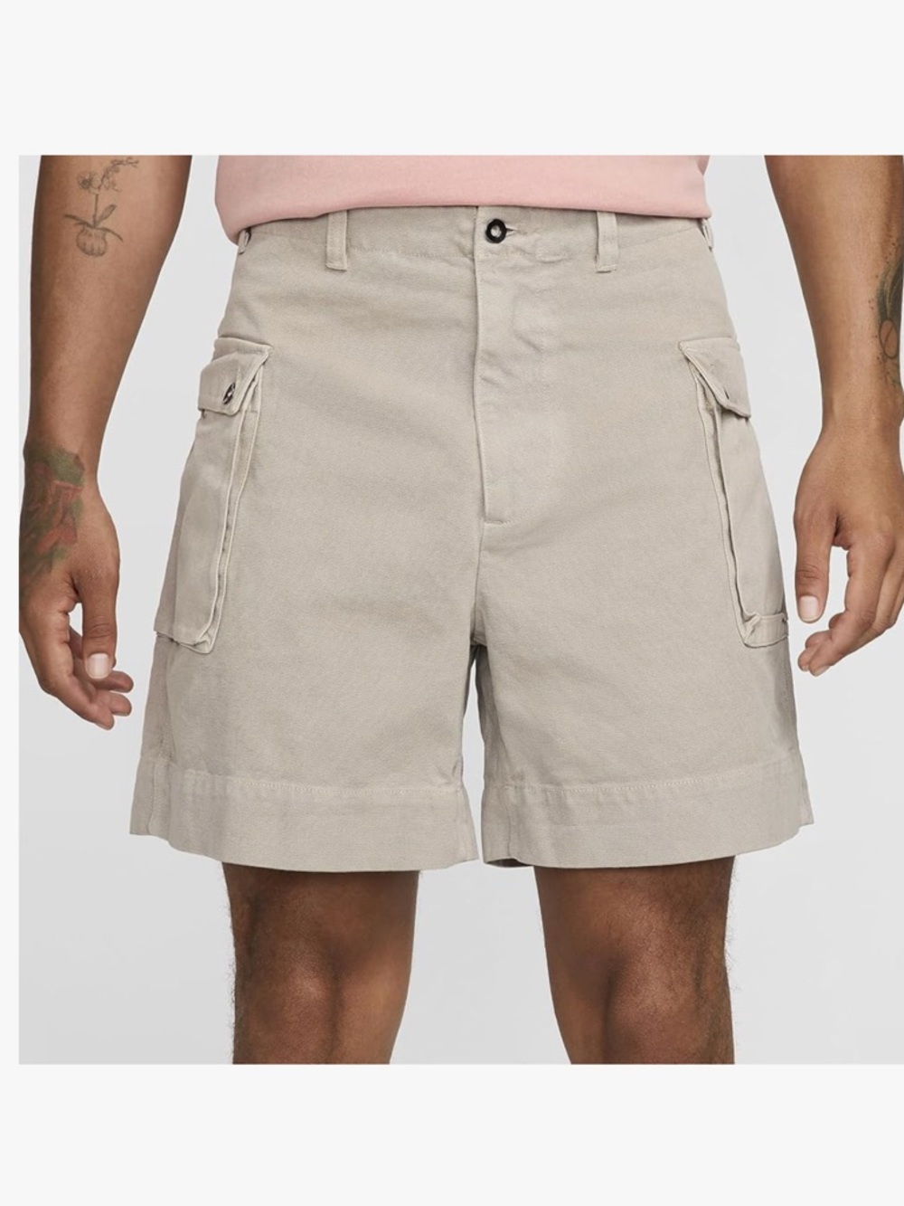 NWT Nike Life Men’s P44 Cargo Shorts Light Iron Ore